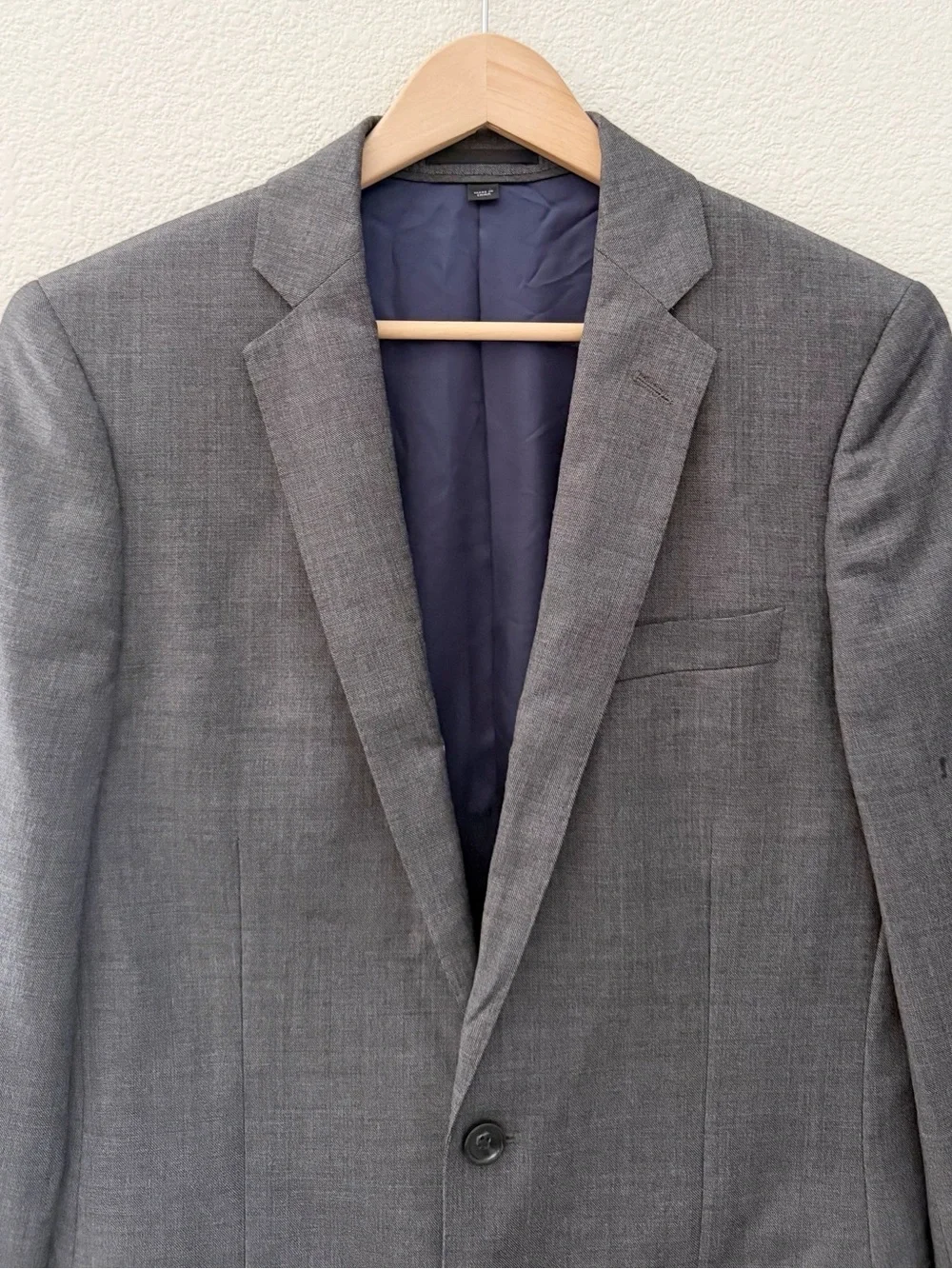 J. Crew Ludlow Blazer Sport Coat 36R Wool Gray Cocktail Wedding Formal Preppy